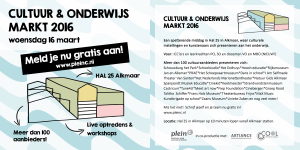 Kom je ook naar de Cultuur en Onderwijsmarkt